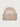 Varley Dionne Plated Beanie in Ginger Bread, shown on its own with cream and warm brown ribbing and a wide folded cuff.