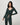Front view of the Vuori Halo V-Neck Cardigan in Hemlock Heather with a button closure and fitted waist.