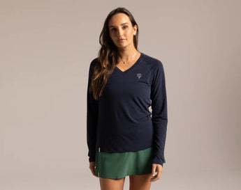 J. Pritchard Women's Long Sleeve Top - 5.0 - Clubhouse White