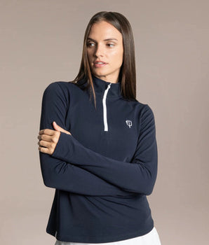 J. Pritchard Women's Regatta 1/4 Zip - Bainbridge Blue