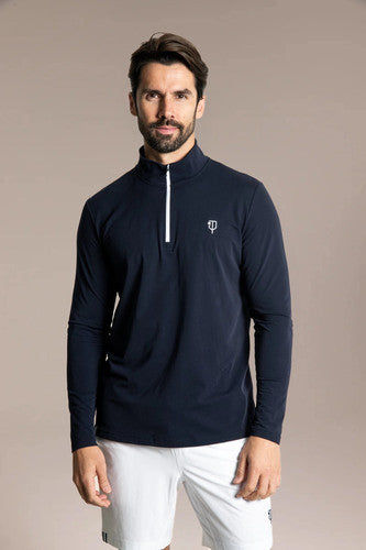 J. Pritchard Men's Regatta 1/4 Zip - Bainbridge Blue