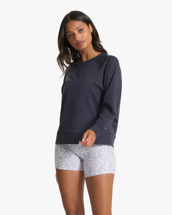 Vuori L/S Halo Crew - Charcoal