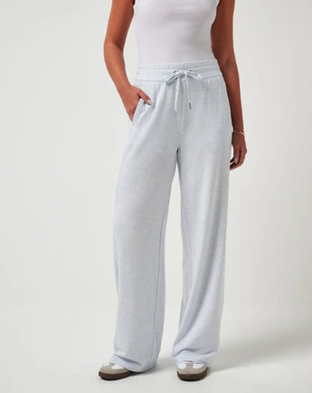 TravisMathew Cloud Terry Wide Leg Pant - Heather Ancient Water