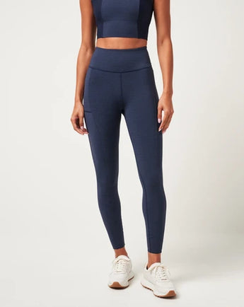 TravisMathew Moveknit Bonded Legging - Heather Navy Blazer