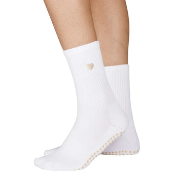 Souls. Beige Heart Socks