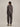 Back view of the Varley Eli Jogger 27 inch in Anchor, showing its relaxed fit and elasticated ankle cuffs with a matching sweatshirt.