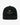 Front view of the TravisMathew Golden Horizon Snapback Hat in Black with embroidered palm tree and Social Club lettering.