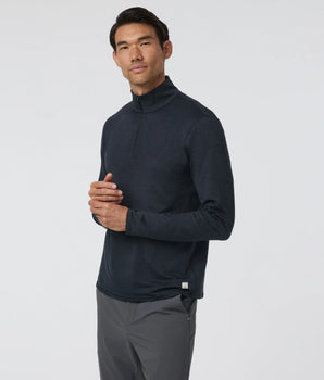 Vuori Ponto 1/2 Zip Mock Neck